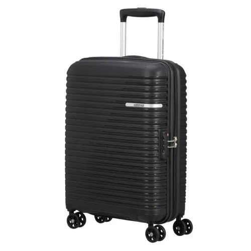 American Tourister Harde Handbagage Koffer / Trolley / Reiskoffer 55x39x20 cm Liftoff Zwart