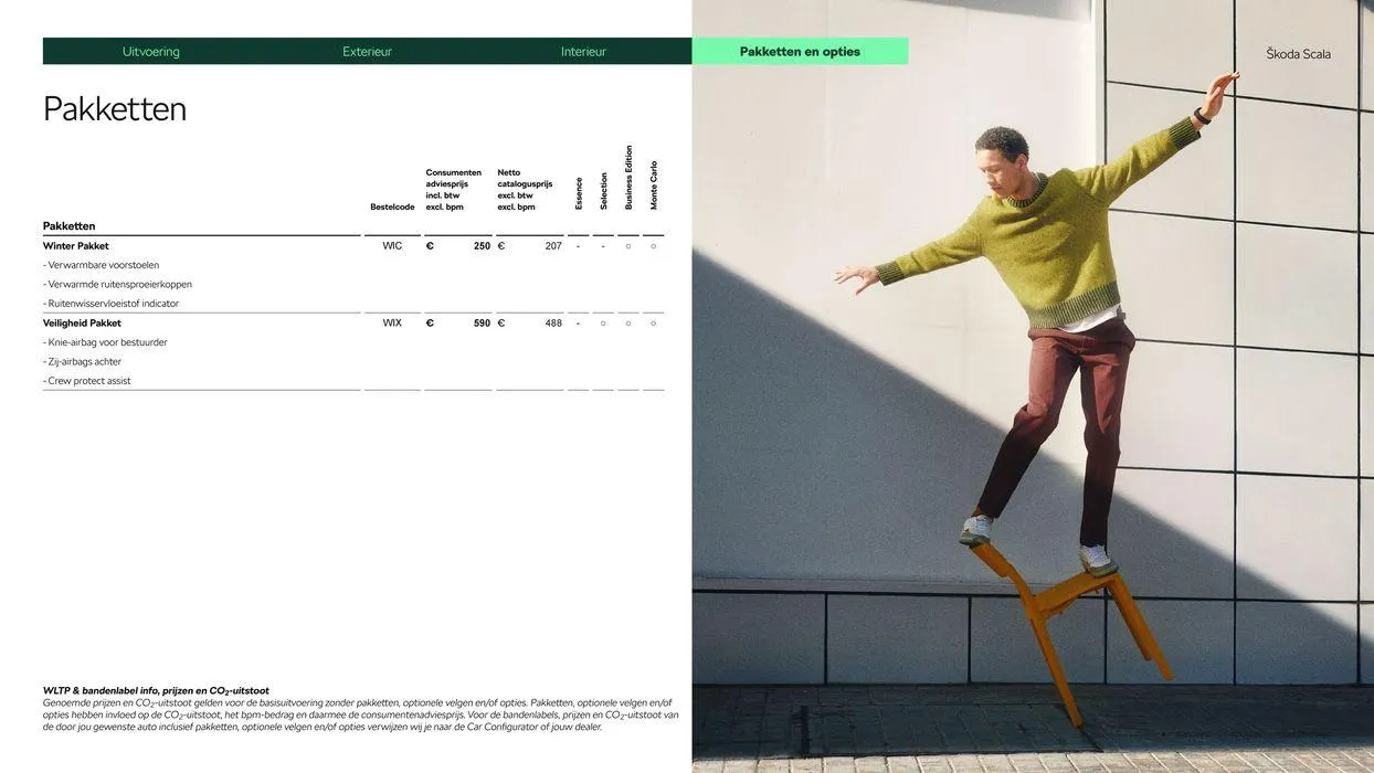 Škoda Scala prijslijst per 1 juni 2024 van 31 mei tot 31 mei 2025 - Folder pagina 14