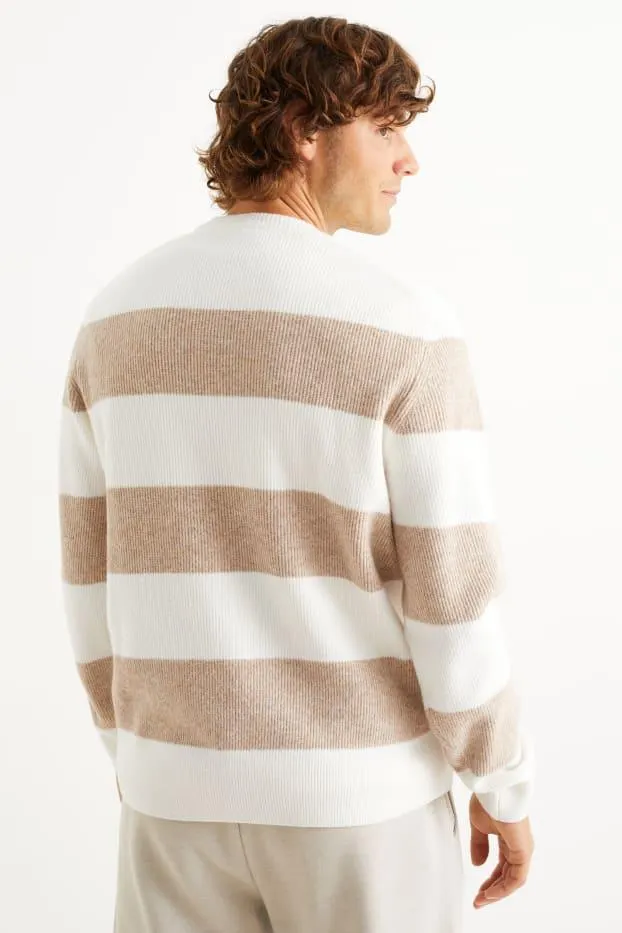 Jumper - ribbed - striped