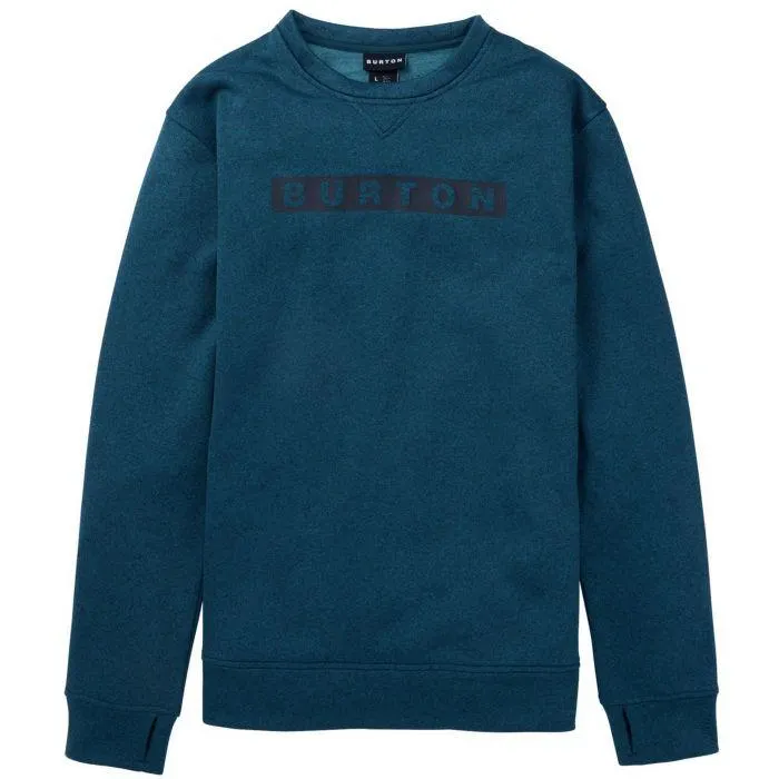 Oak Crew sweater heren deep emerald heather