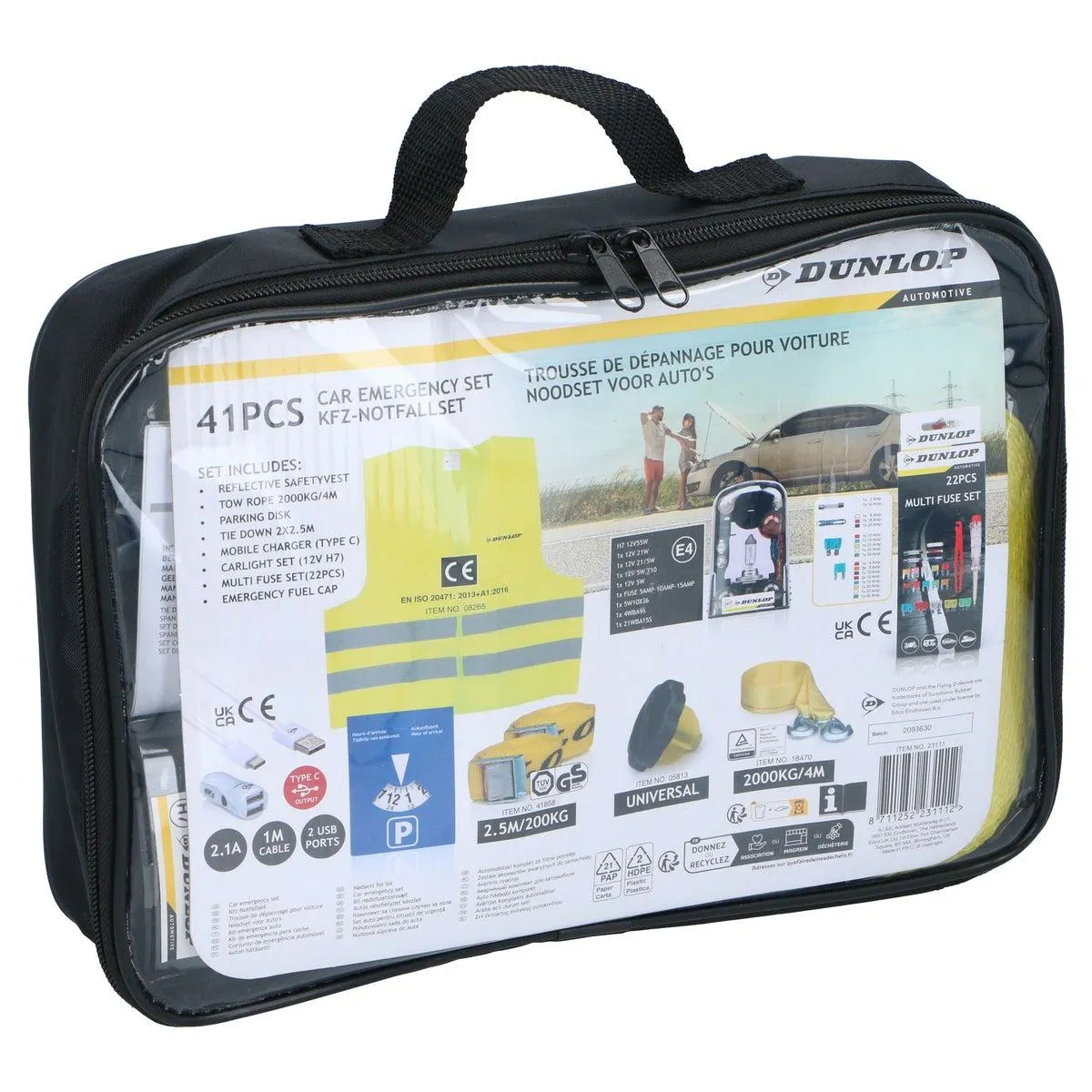 Noodset auto 41-delig Dunlop