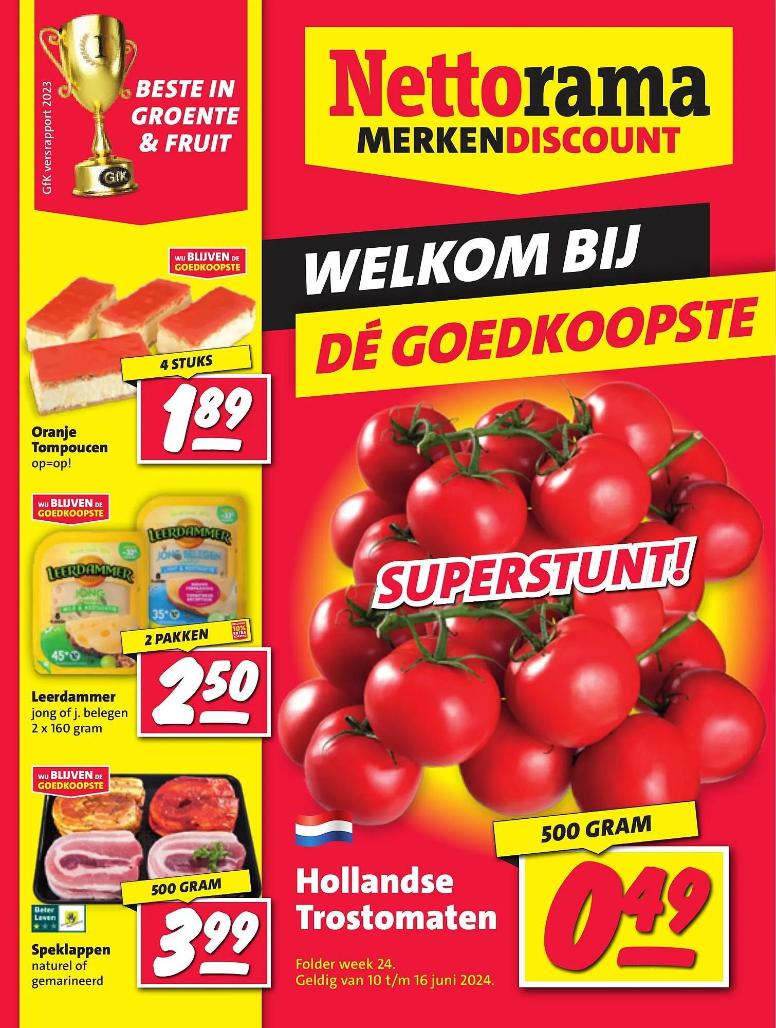 Nettorama folder van 10 juni tot 15 juni 2024 - Folder pagina 1