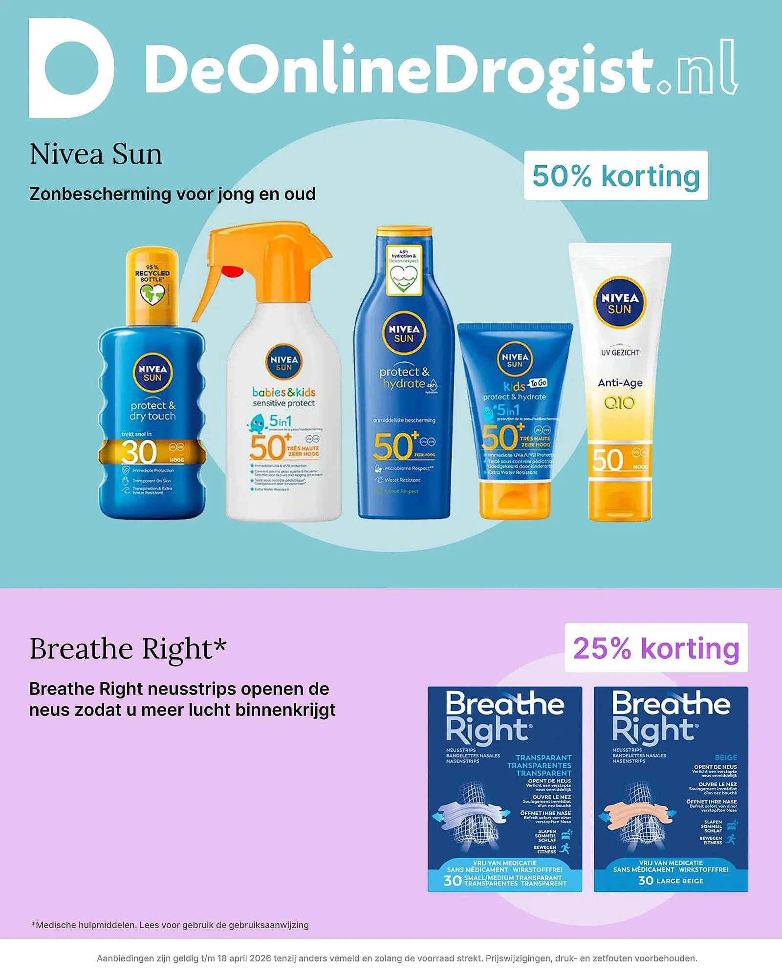 De Online Drogist folder van 6 april tot 18 april 2026 - Folder pagina 1