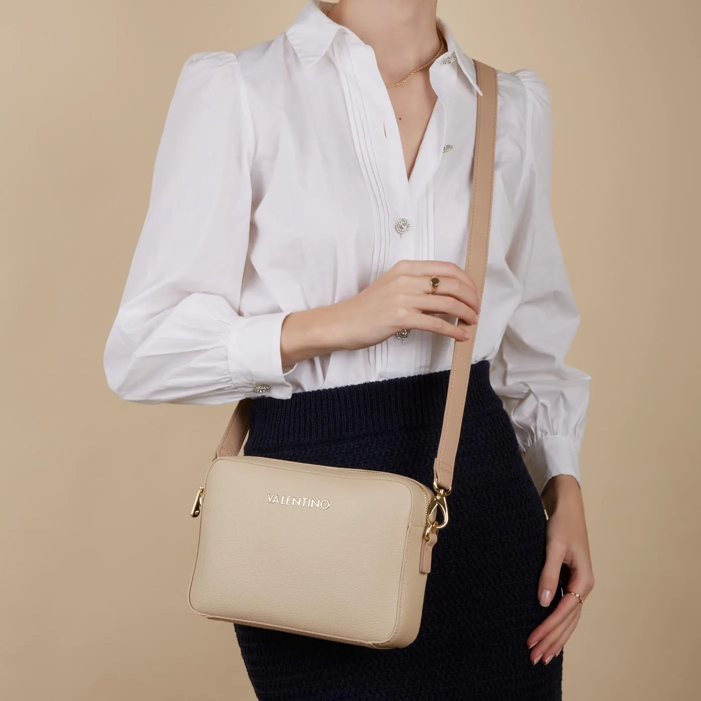 ALEXIA Beige Crossbody Tas VBS5A809ECRU