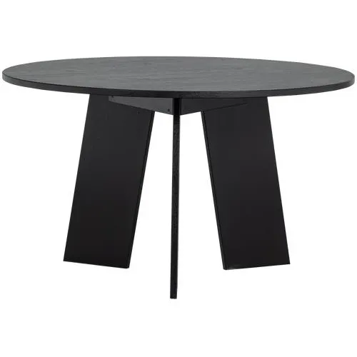 WOOOD eettafel Fries - Eiken - Blacknight - 75x129x129
