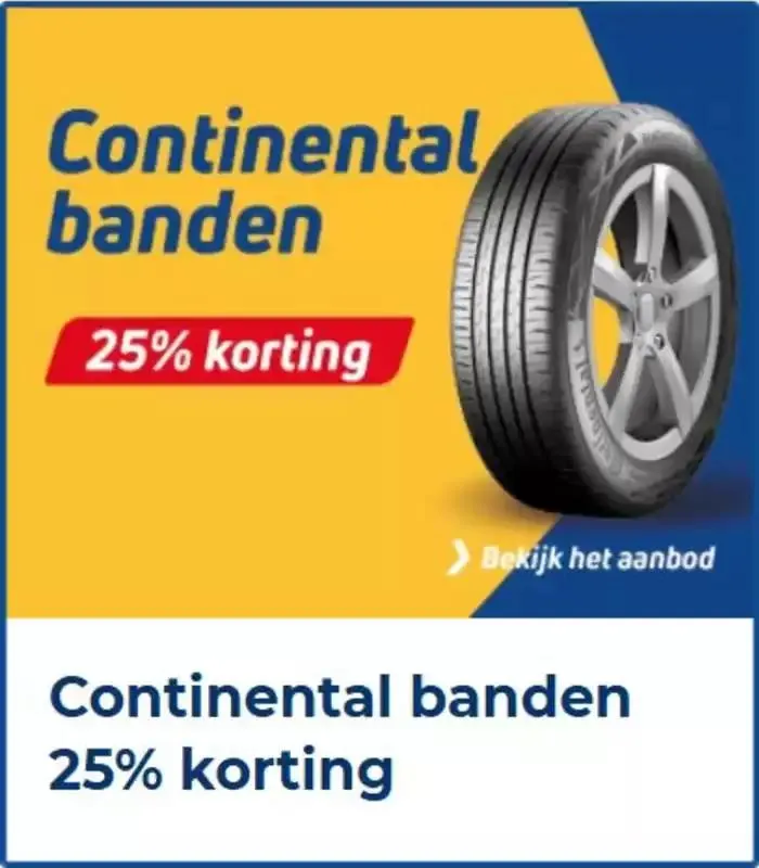 Continental banden 25% korting van 3 januari tot 31 januari 2025 - Folder pagina 1