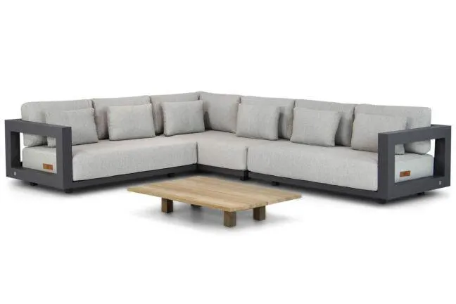 4 Seasons Outdoor Metropolitan/Metropolis 120 cm hoek loungeset 4-delig