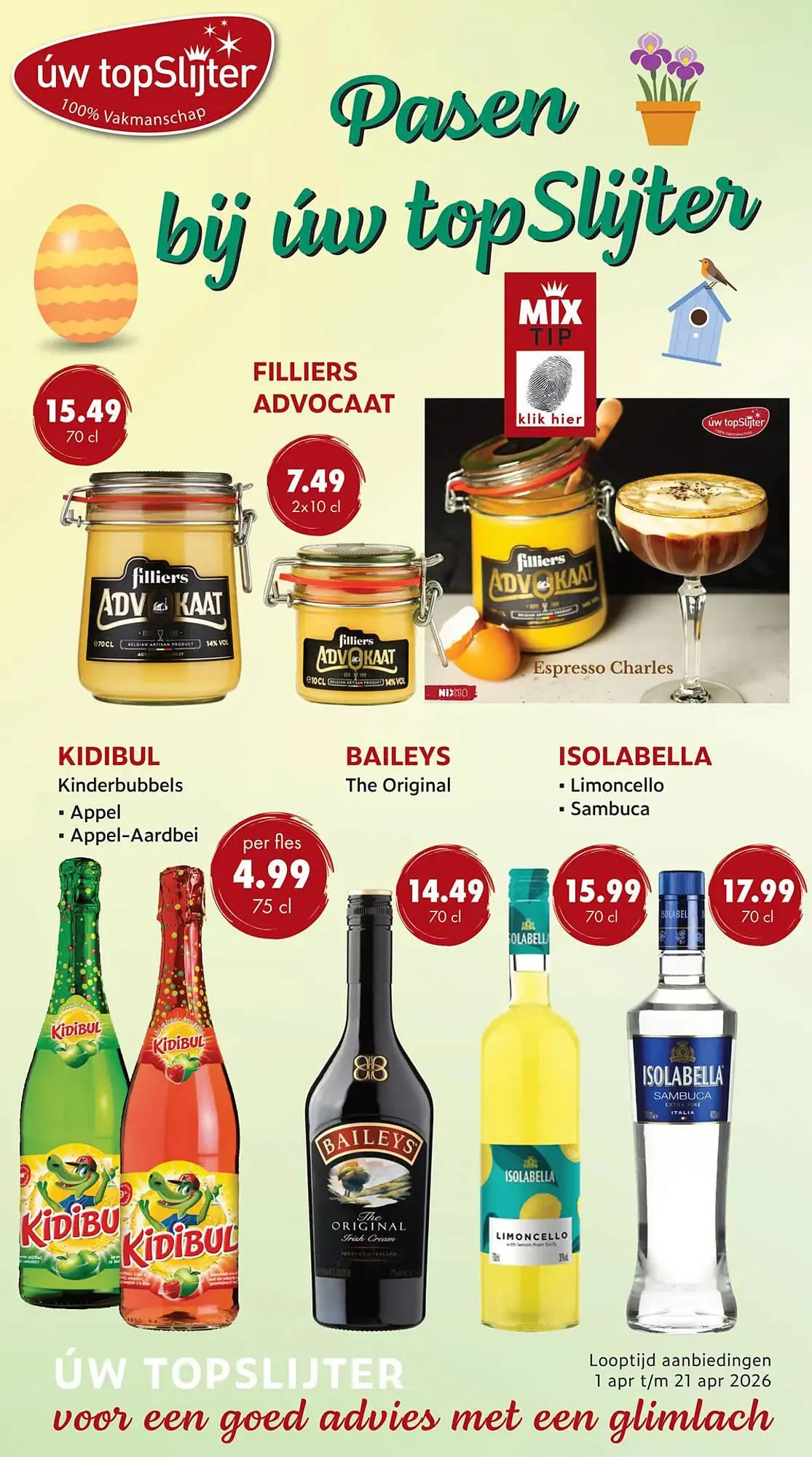 Uw topSlijter folder van 1 april tot 21 april 2026 - Folder pagina 1