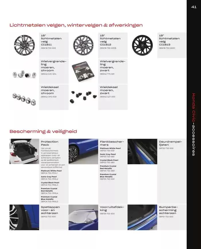 Civic Accessories van 19 november tot 30 juni 2025 - Folder pagina 41