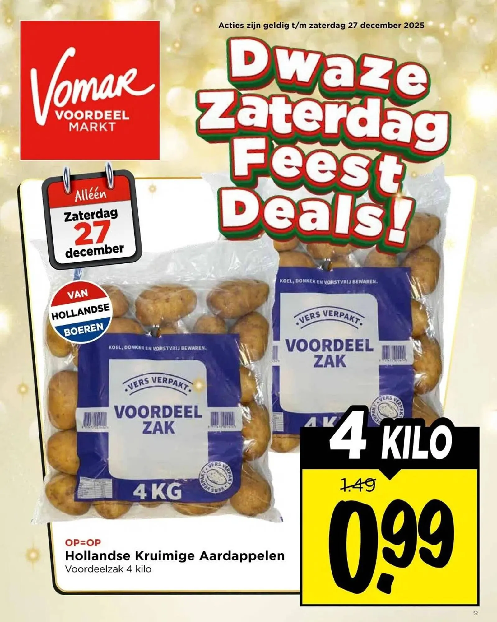 Vomar Voordeelmarkt folder van 25 december tot 27 december 2025 - Folder pagina 1