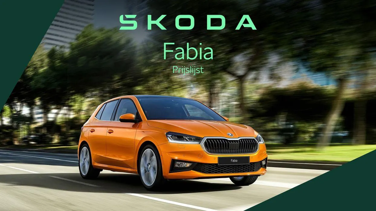 Škoda Fabia prijslijst per 14 augustus 2024 van 15 augustus tot 15 augustus 2025 - Folder pagina 1