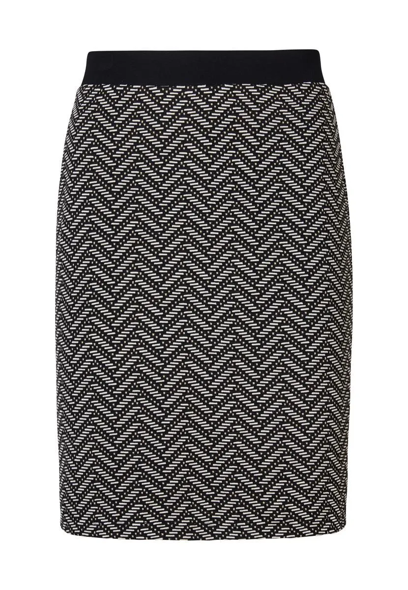 Rok jacquard print wit