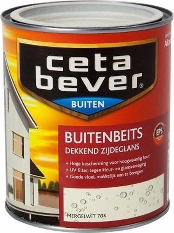 CetaBever Buitenbeits Dekkend Mergelwit 704