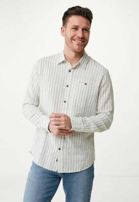 Blouse Linnen Blend Offwhite