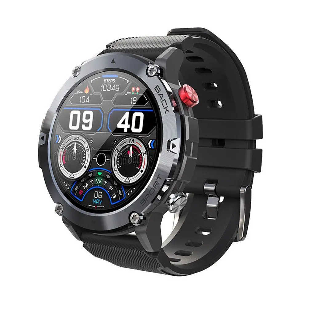 Robuste Smart Watch Herren Sport Fitness Tracker Bluetooth Call Smartwatch Wasserdicht für Android IOS Outdoor
