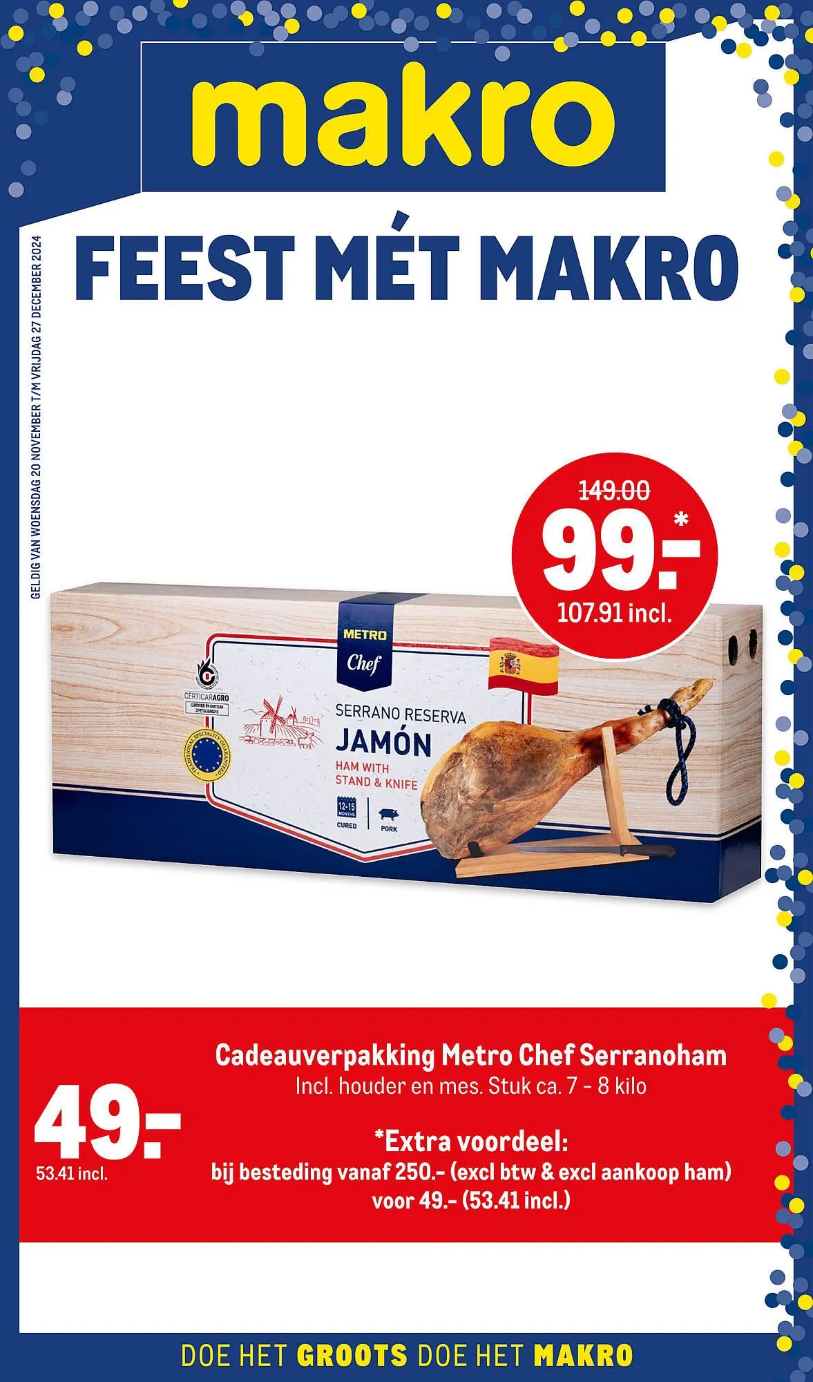 Makro folder van 20 november tot 27 december 2024 - Folder pagina 1