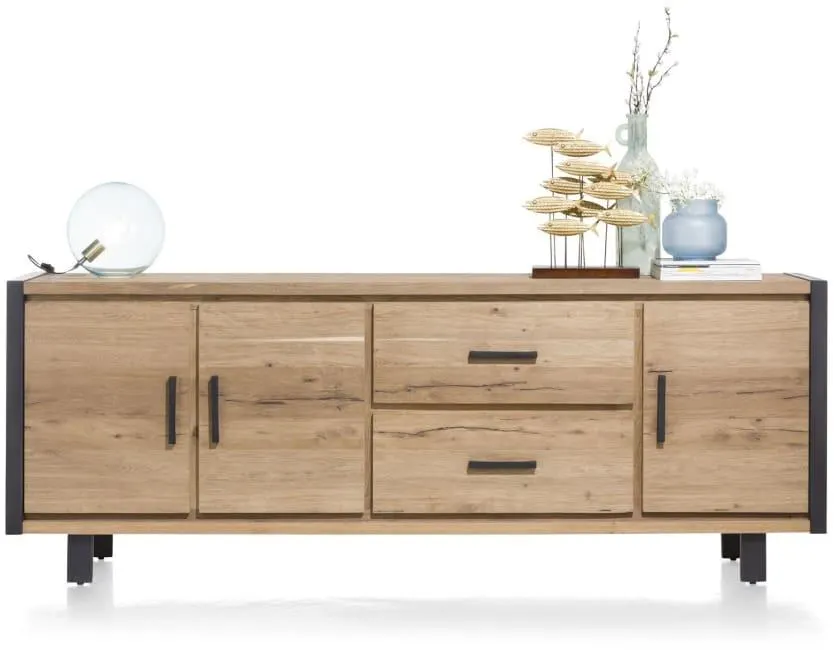 dressoir 240 cm - 3-deuren + 2-laden