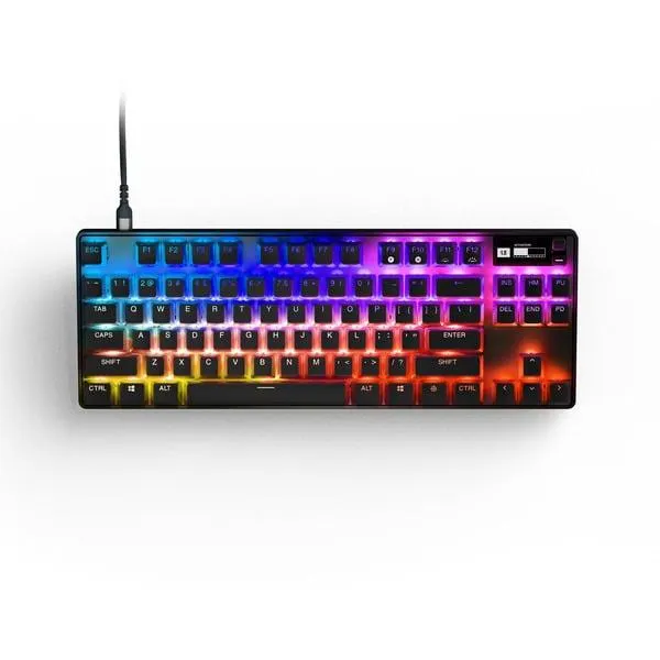 SteelSeries Apex Pro TKL, gaming toetsenbord (Zwart, US lay-out, SteelSeries OmniPoint 2.0, RGB led, Double shot PBT-keycaps)