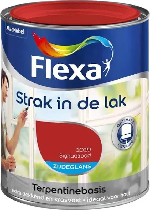 Flexa Strak in de Lak Acryl Hoogglans Signaalrood