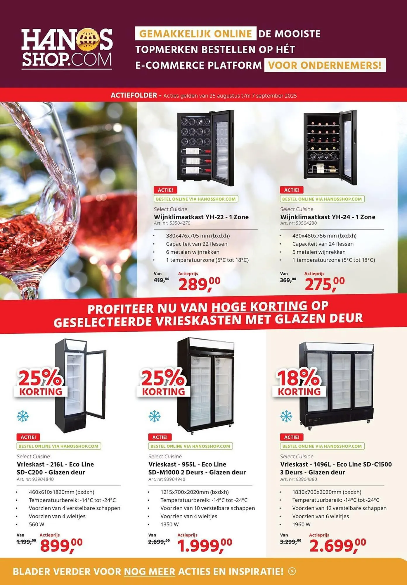 HANOS folder van 25 augustus tot 7 september 2025 - Folder pagina 1