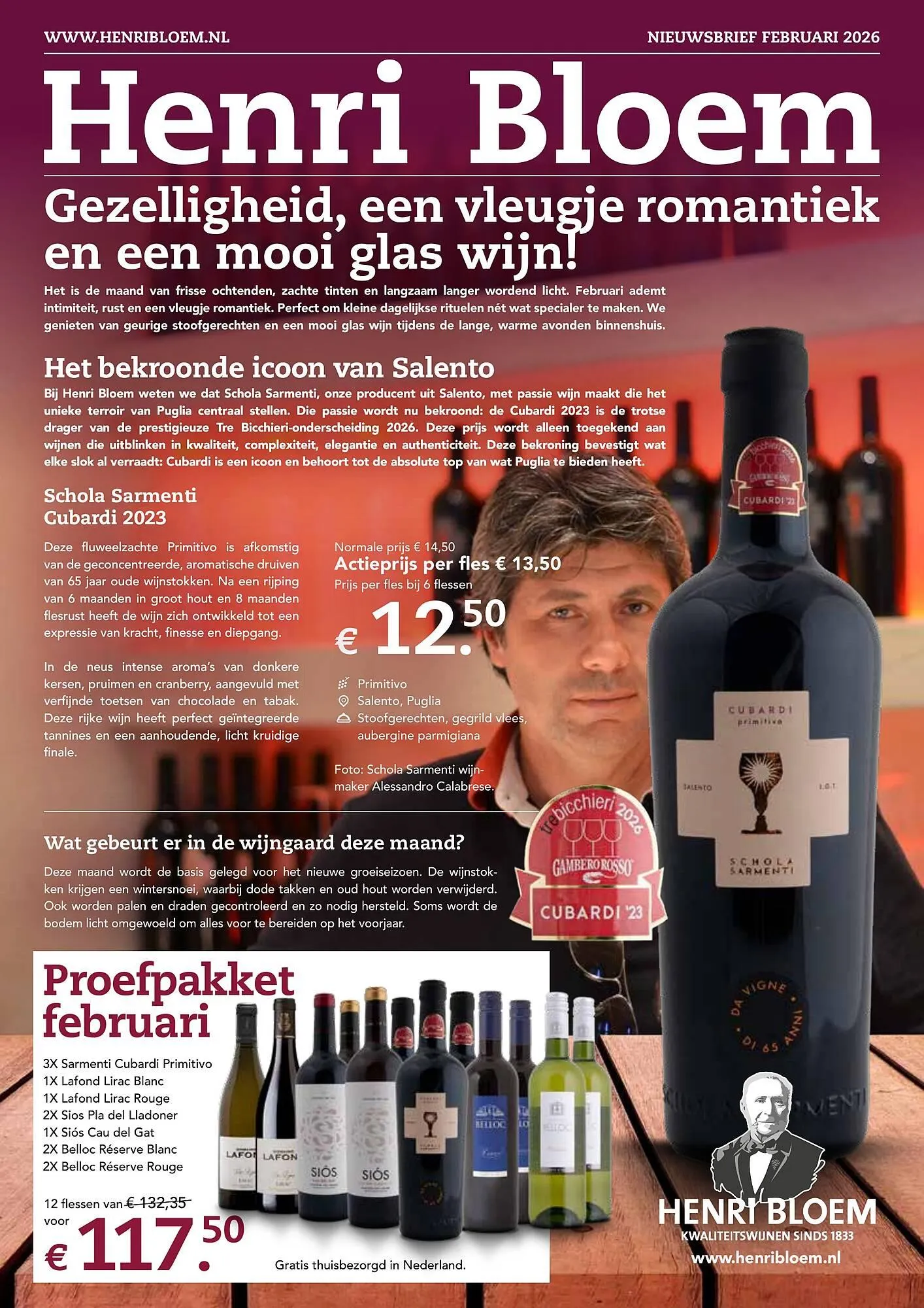 Henri Bloem folder van 1 februari tot 28 februari 2026 - Folder pagina 1