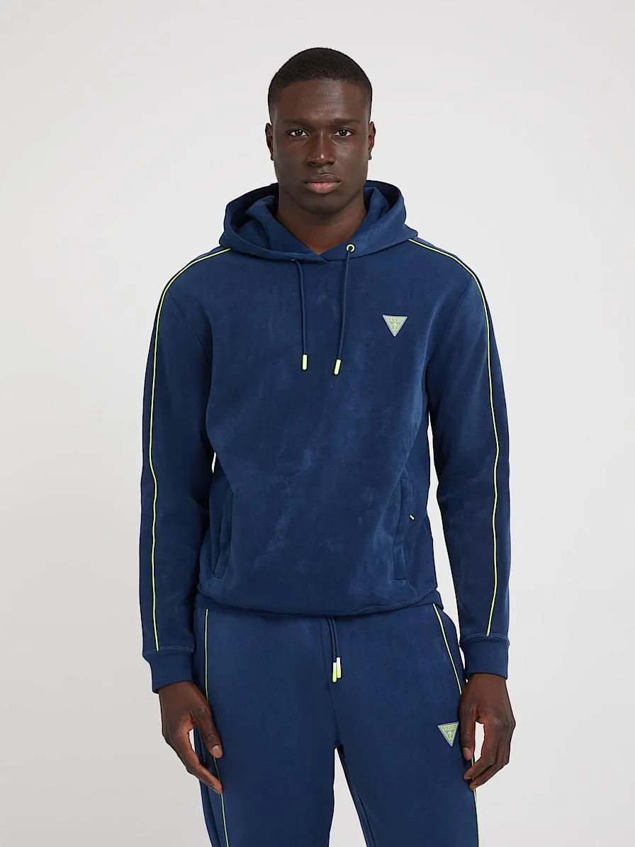 Sweatshirt van kunstsuède