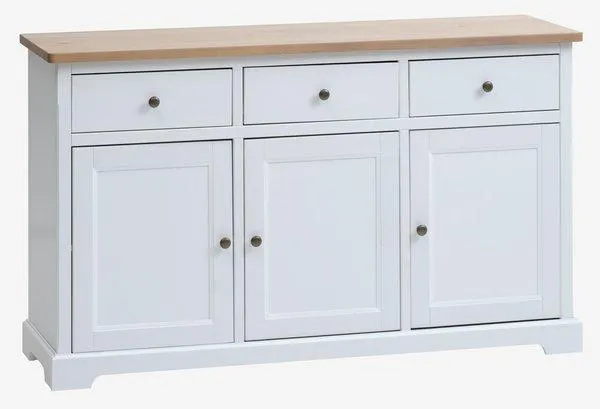 Credenza VISLINGE 3 ante naturale/bianco
