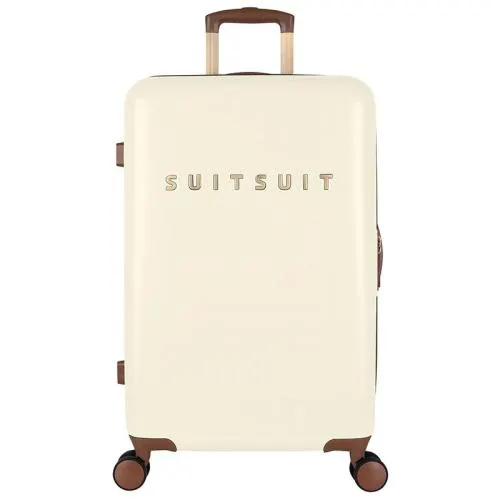 Harde Koffer / Trolley / Reiskoffer 66 cm (Medium) Fab Seventies wit