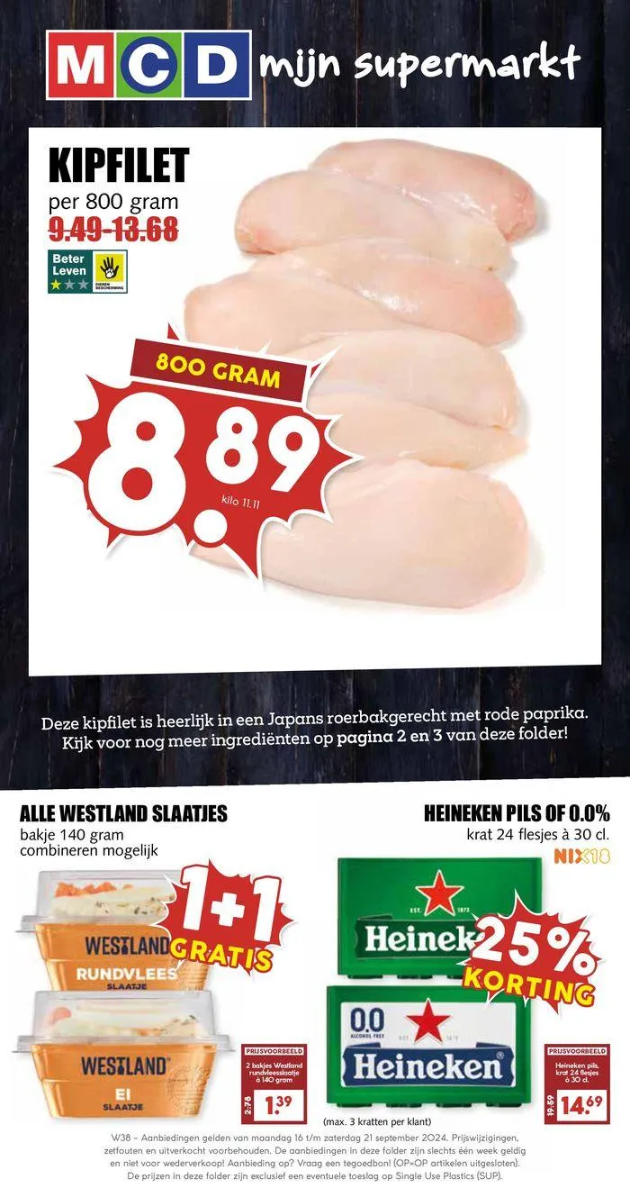 MCD Supermarkt folder van 15 september tot 29 september 2024 - Folder pagina 1