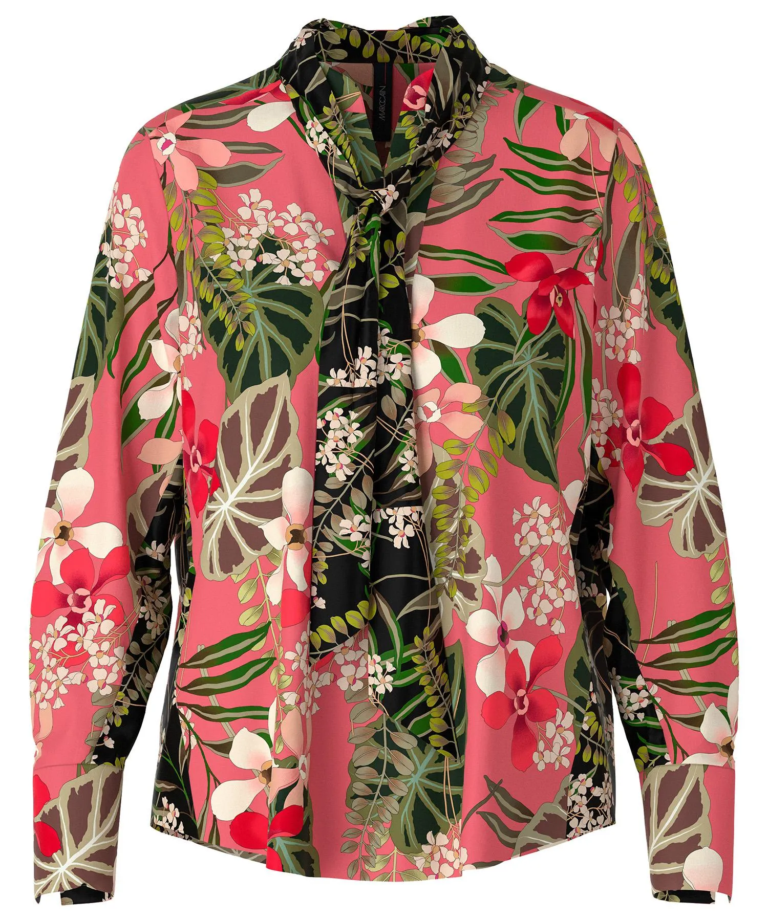 Marc Cain blouse Chinese bladprint