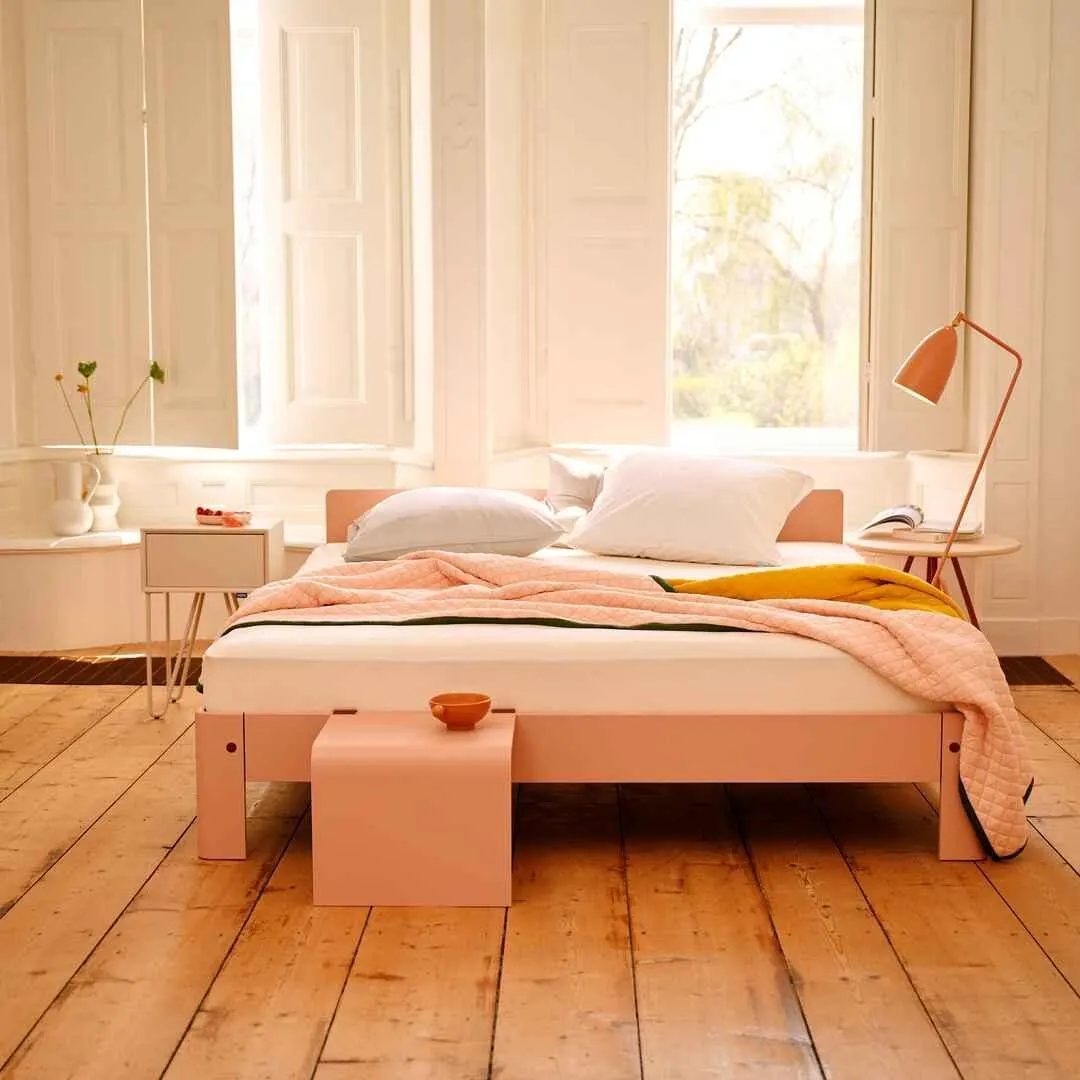 Auronde Blush met Warm grey details en Blush hoofdbord