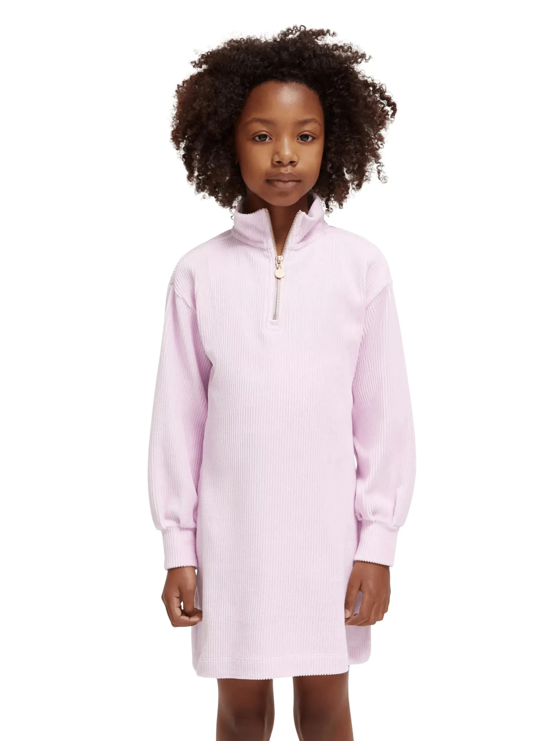 Corduroy mini sweat dress