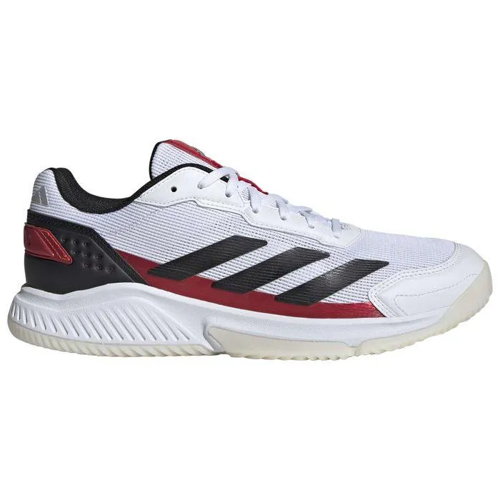 Adidas Courtquick padelschoenen heren cloud white core black lucid red