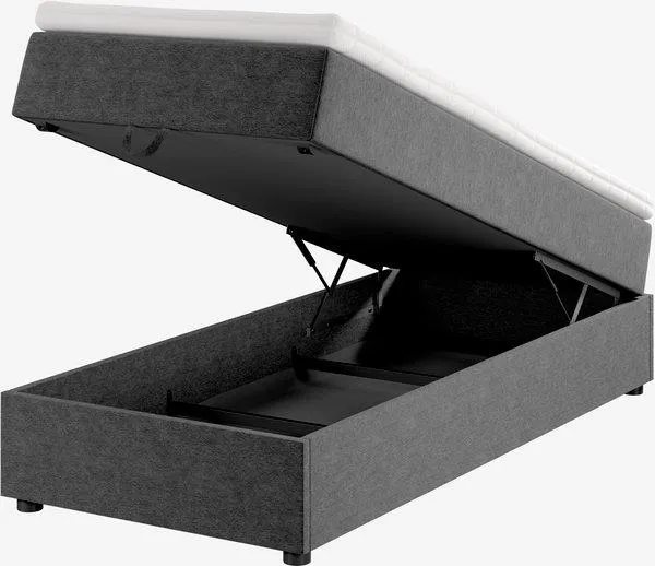 Boxspring 140x200 HOLDA OPBERGRUIMTE GC25 grijs-40