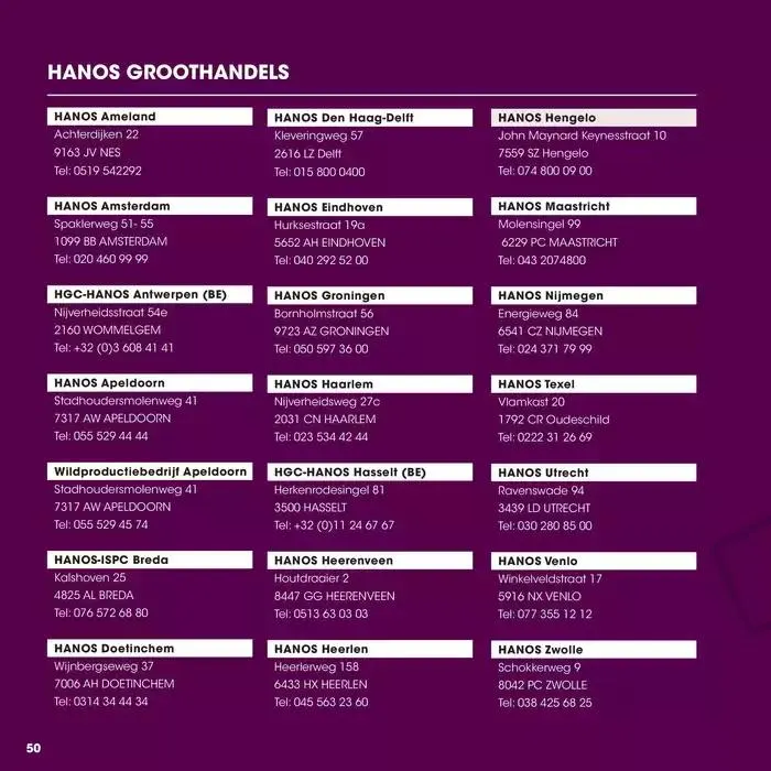 Wildbrochure 2024/2025 van 25 september tot 25 september 2025 - Folder pagina 50