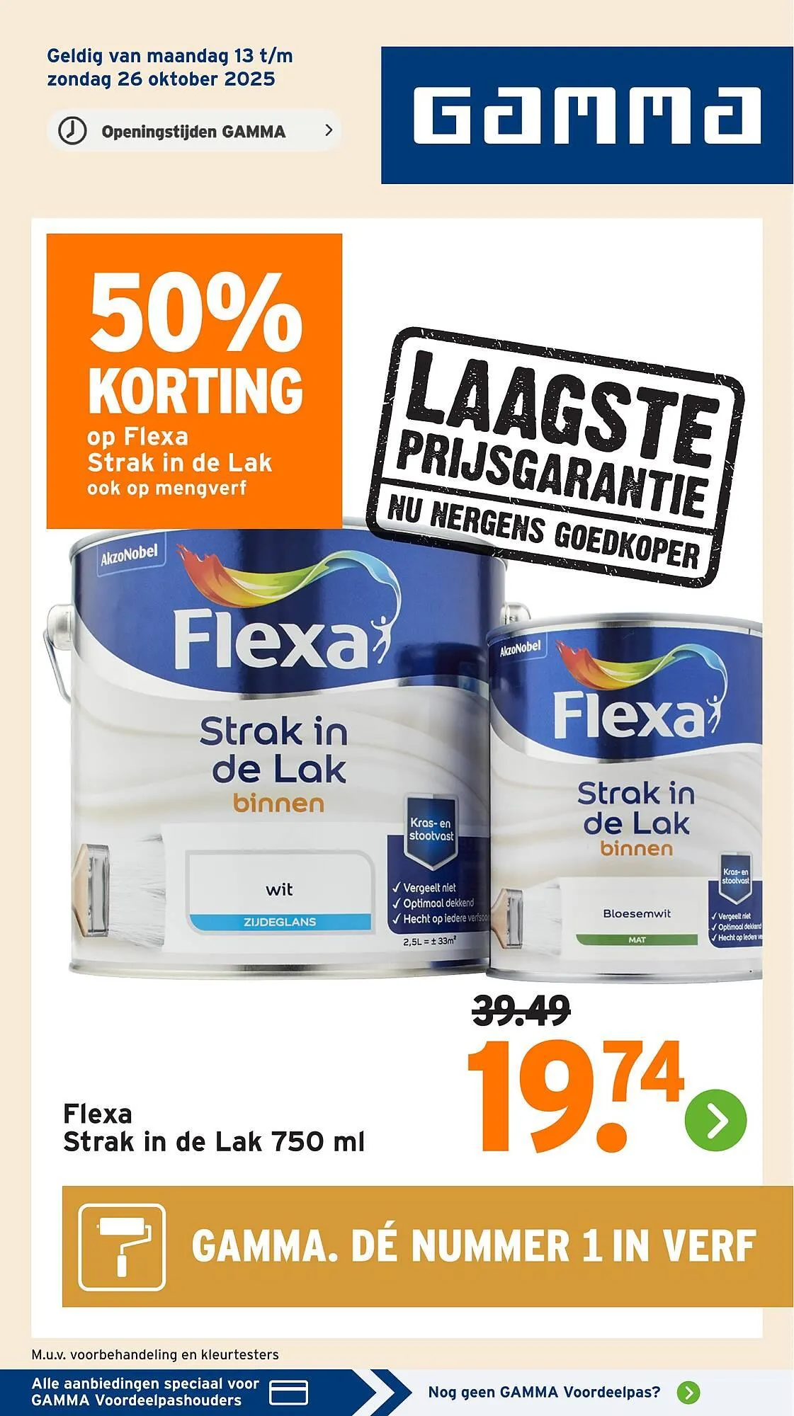GAMMA folder van 13 oktober tot 19 oktober 2025 - Folder pagina 1