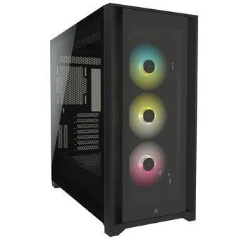Corsair iCUE 5000X RGB, ATX, T.G., Zwart