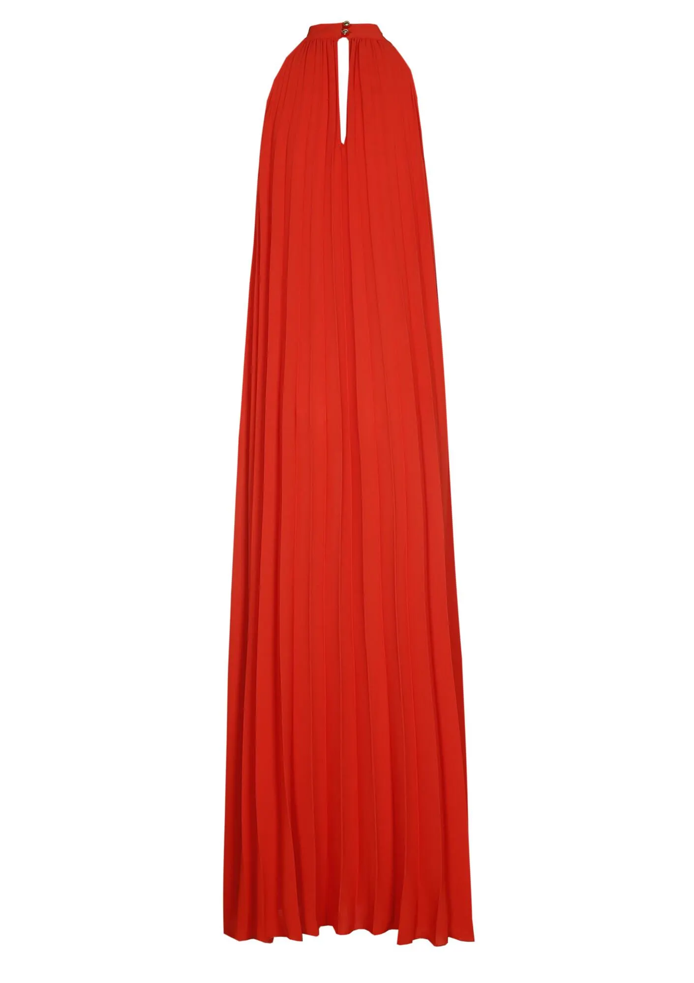 4173-53 / feestelijke maxi plissé jurk