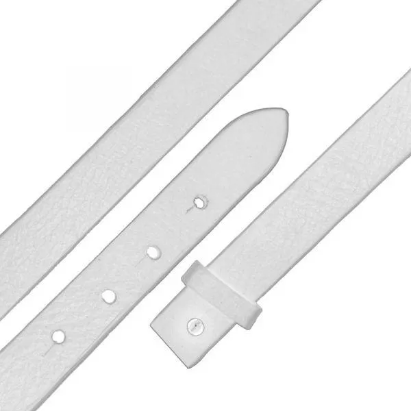 “white leather strap” bracelet 20cm