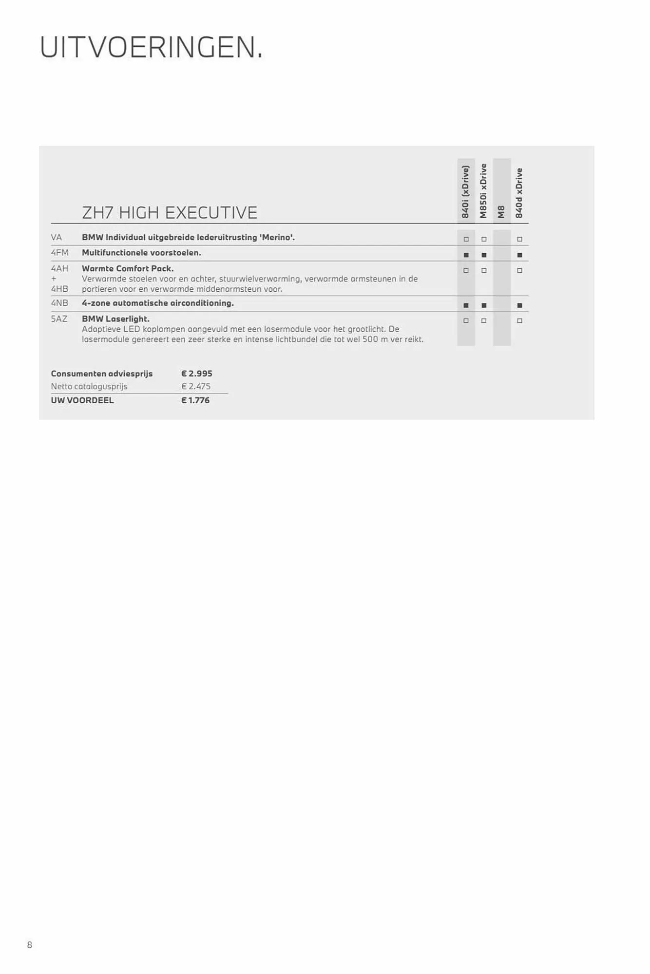 BMW folder - 8 Serie van 31 oktober tot 31 oktober 2023 - Folder pagina 8