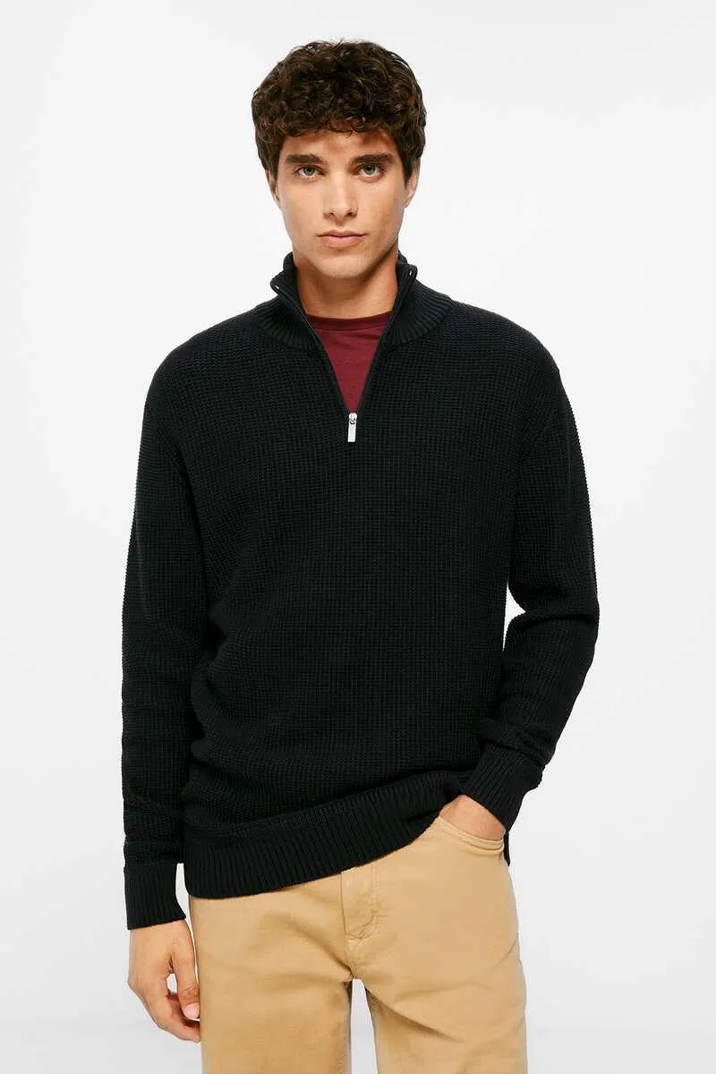 Jersey estructura cuello panadero