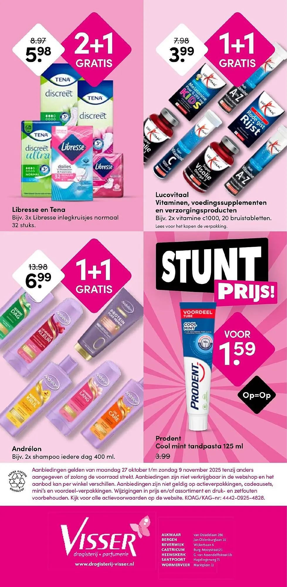 Drogisterij Visser folder van 27 oktober tot 9 november 2025 - Folder pagina 4