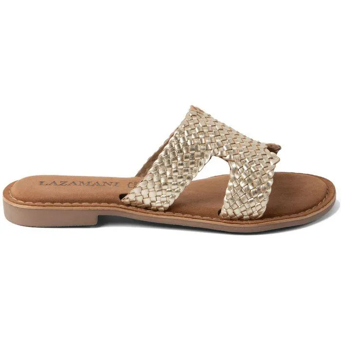 Flor slippers dames gold