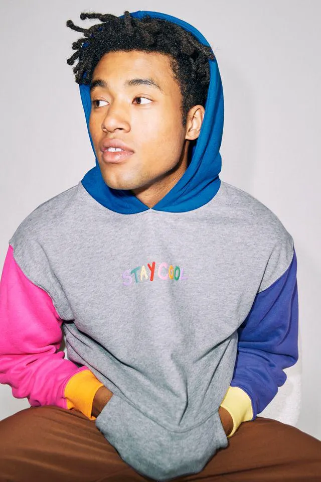 STAYCOOLNYC Colorblock Hoodie Sweatshirt