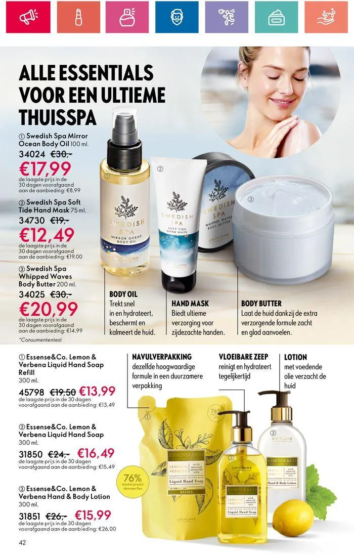 ORIFLAME folder! van 30 mei tot 13 juni 2024 - Folder pagina 42