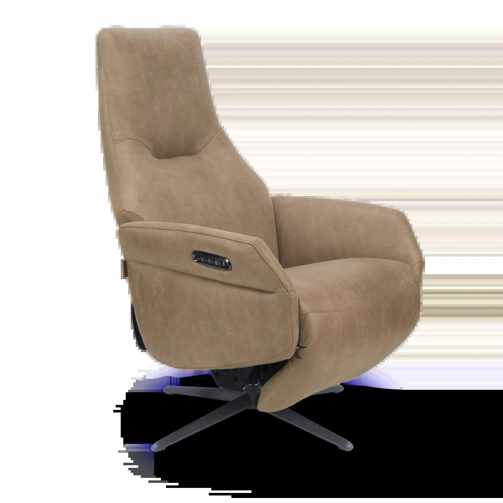 Relaxfauteuil (elektrisch/zwart) Opera - Microleder Oxx Liver
