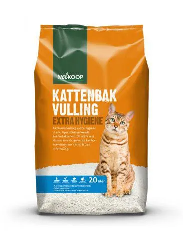 Welkoop Extra Hygiëne - Kattenbakvulling - Fijn - 20 L