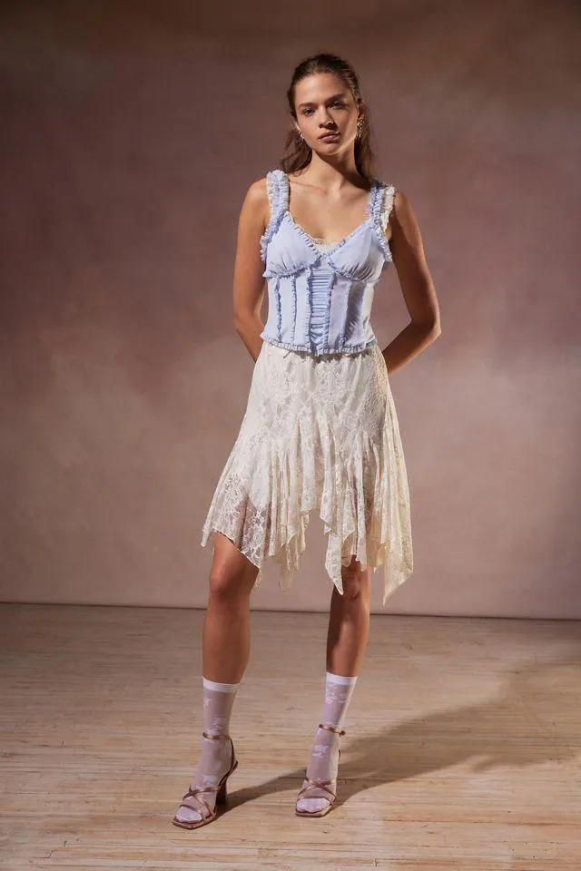 Kimchi Blue Cecilia Ruffle Corset Cami