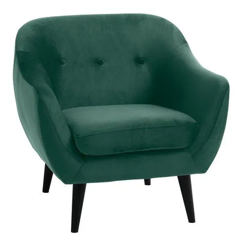 Fauteuil EGEDAL fluweel groen