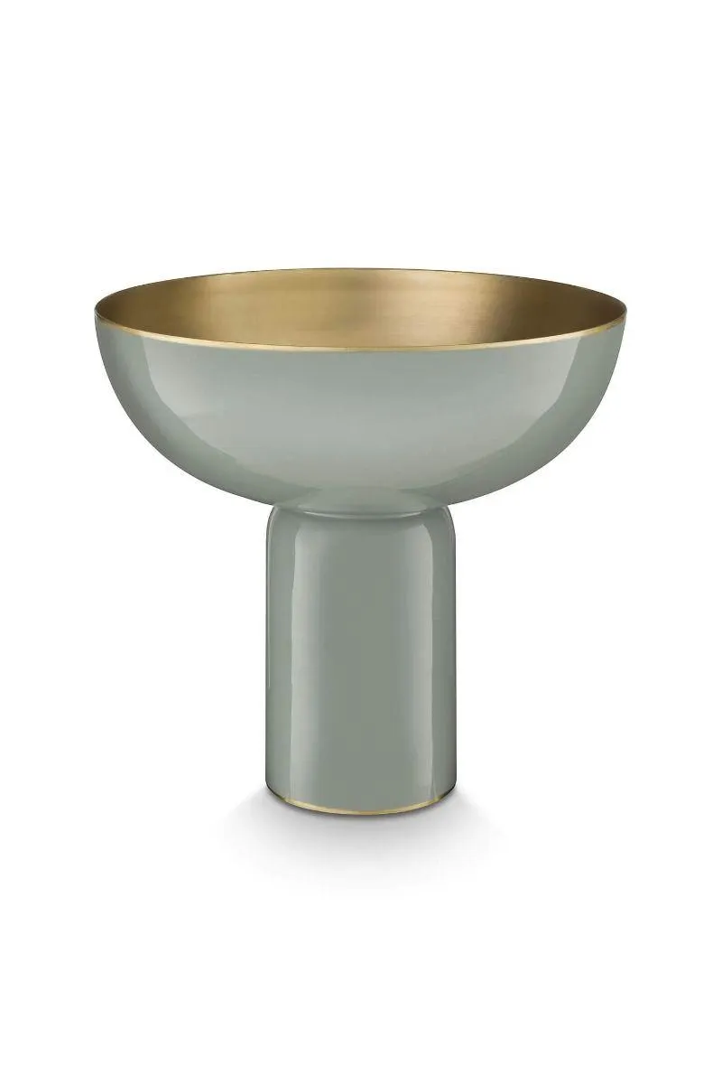 Hoge Schaal Metaal Groen 23cm